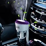 Car Humidifier Essential Oil Diffuser, Car Oil Aroma Scents Small Diffuser with Dual USB Charger...