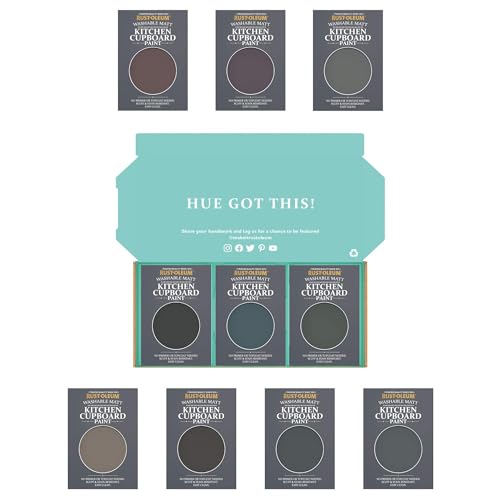 Rust-Oleum Kitchen Cupboard Paint in Matt Finish – Moody Darks Tester Box