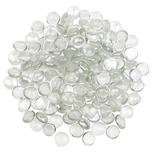 YiYa Transparente Gema de Vidrio Piedras de Cristal Piedra Preciosa de Vidrio para la decoraci�n del hogar llenado de jarrones Decoraci�n del Fondo del Tanque de Pescado(Aproximadamente 310 g/Bolsa)