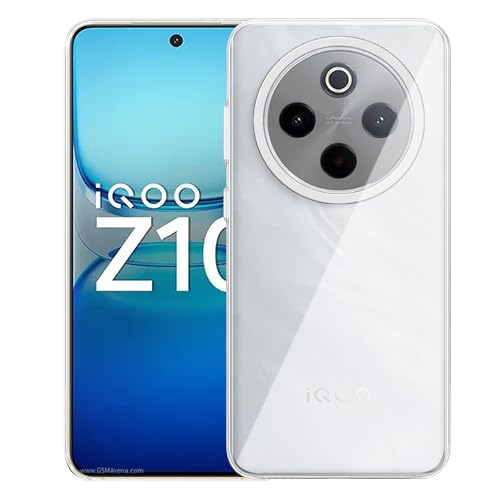 Image of Amazon Brand - Solimo for iQOO Z10 5G Premium Transparent Soft Silicon Crystal Clear Back Cover [Transparent]