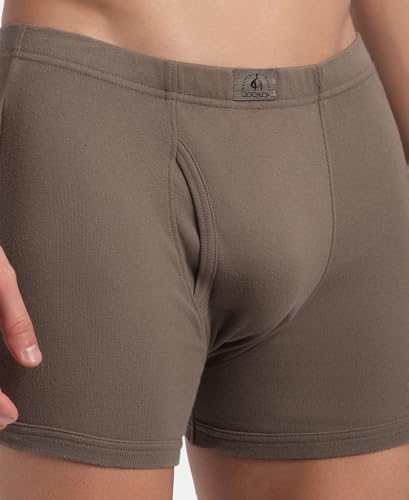 Image of Jockey 8008 Men Super Combed Cotton Rib Solid Boxer Brief with Ultrasoft and Durable Waistband (Pack of 2)