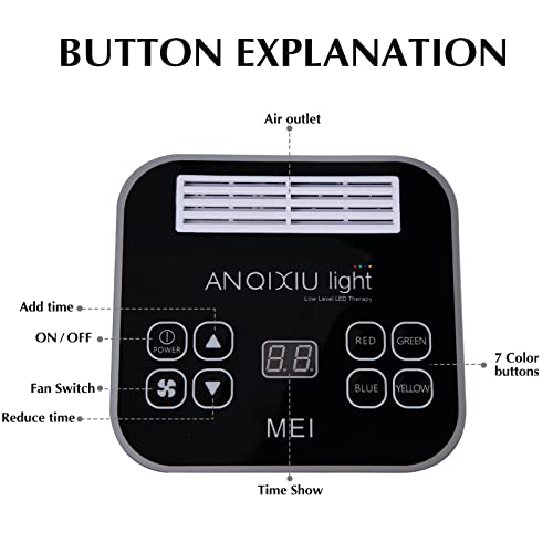 Yiyibyus Led Face Mask, 7 Color Pdt Led Photon Lamp Facial Body Therapy Touch Screen Face Whitening Skin Care Rejuvenation Beauty Equipment #TOP1