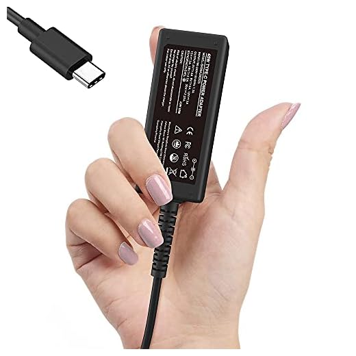 Universal New Mini 45W USB C Type C Laptop Chromebook Charger Replacement for HP, Dell, Samsung, Asus, Lenovo Acer and Other laptops Chargeable via USB-C [Lightweight, Mini, Portable]