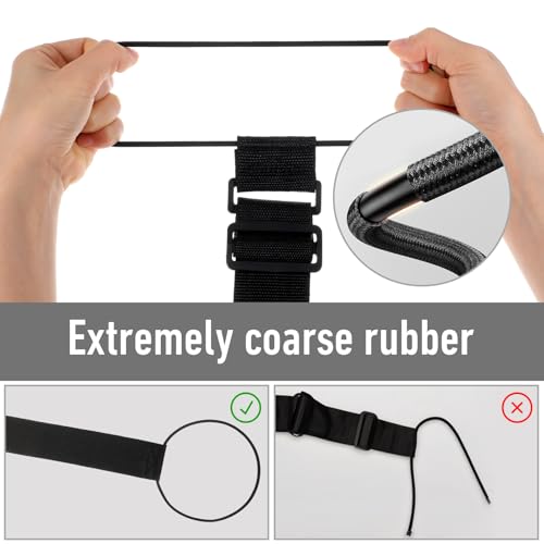 Image of 4 Pack Suitcase Strap,Luggage Straps to Connect Two Suitcases, Adjustable Elastic Luggages Strap to Connect Two Suitcases, Durable and Lightweight Travels Accessories, Black