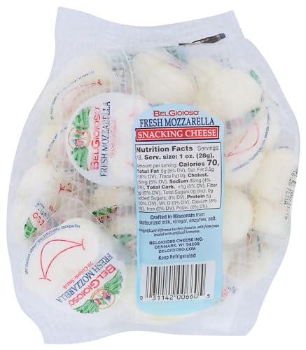 Belgioioso Fresh Mozzarella Snacking Cheese, 18 OZ
