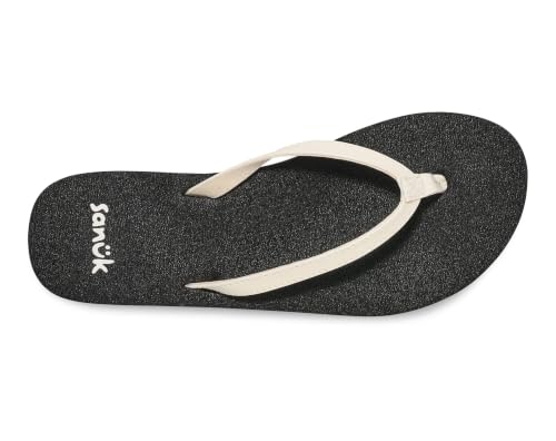 Image of Sanuk Yoga Joy Womens Flip Flops | Yoga Mat Footbed | Sandals for Women | Womens Yoga Sandals | Women's Beach Sandals