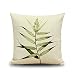 Leaf Cotton Linen Throw Pillow Cover Home Decorative Pillowcase Cushion Cover