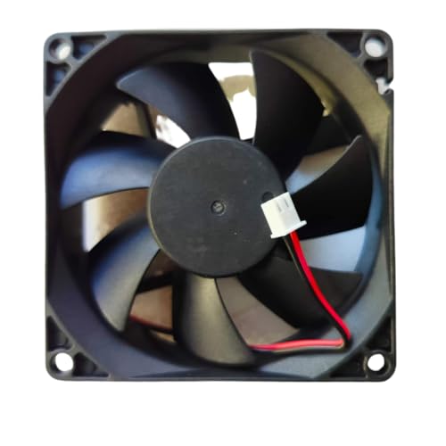 Image of TM&W DC Axial Case Cooling Fan. SIZE : 8x8x2.5cm, 80x80x25mm, SUPPLY VOLTAGE : 12VDC, Color : Black | Cooling Fan useful for egg incubator Mini cabinet (12v dc fan pack of 5 pc)