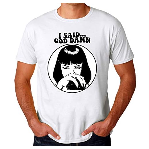 Pulp Fiction Mia Wallace God dam män t-shirt