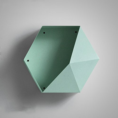 XUEYAN HQQ Sencilla Sala de Estar Moderna Dormitorio de Almacenamiento Creativo decoración de la Pared de Hierro Forjado Colgante geométrico Estante de Diamantes (Color : #2)