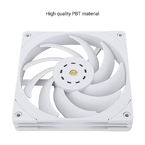Image of Thermalright TL-B14W 140mm CPU Cooler Fan, Computer White Case Fan, PWM Control, 1500RPM, Static-Pressure Performance Fan for S-FDB Bearing(White)