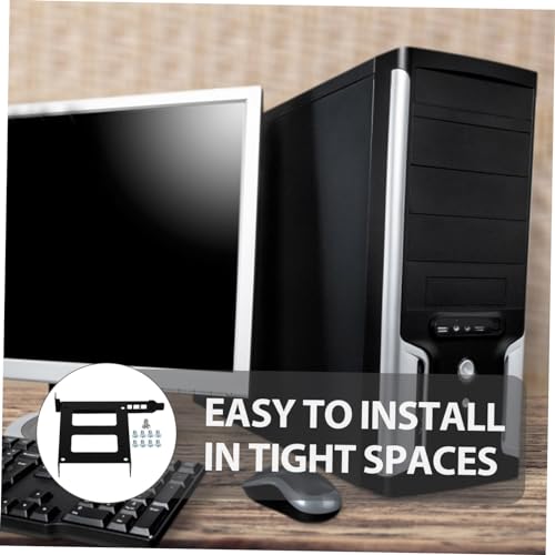GALPADA Ssd Mounting Bracket to Hard Drive Bracket Mounting Kit for Computer Accessories Black Full-height Design - Image 7