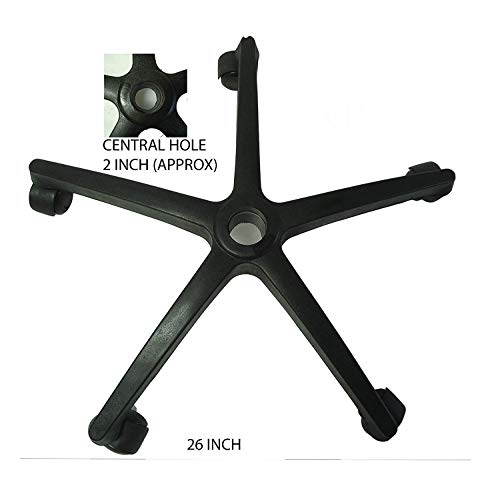 KITHANIA Heavy Duty Nylon Chair Base, Black Pack of 1 - Image 5