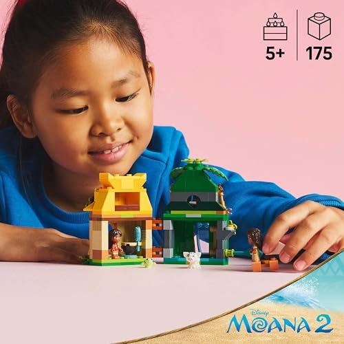LEGO ǀ Disney Princess Moana’nın Ada Eğlencesi 43260, 5 Yaş ve Üzeri Kız ve Erkek Çocukları İçin Yaratıcı Oyuncak Yapım Seti, 2 Mini Bebek Figürü ve Ev (175 Parça) - Görsel 3