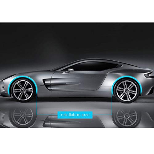 WANYIG Kotflügelverbreiterung Universal Kotflügel Verbreiterung Carbon 33CM Radlaufleiste Auto Radlaufverbreiterung Verbreiterung Auto Rad Schutz Dekoration (2 Stück)