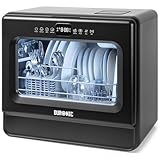Duronic DW10 BK Lave-vaisselle de table 1050W Lave vaisselle posable compact Gain de place...
