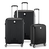 Roncato Electron 2.0 Juego DE Maletas (Grande, Mediano, Cabina) - Negro
