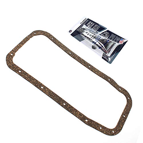 Image of CNS Engine Oil Pan Gasket with Silicone Compatible with 04-09 Chevrolet Aveo AVEO5 1.6L (1598cc /98cid) DOHC L4