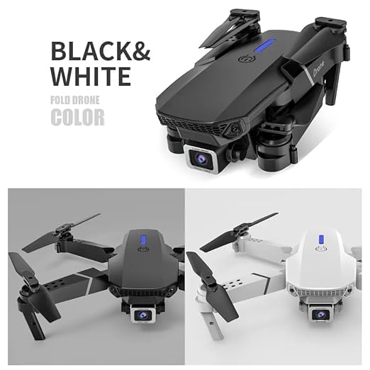 Image of dRoNe wItH hD DuAl cAmErA BrUsHlEsS MoToR, oNe cLiCk tAkEoFf /lAnDiNg FlIp rOlLiNg gEsTuRe cOnTrOl wI-Fi cAmErA ReMoTe cOnTrOl sTuNnInG PhOtOs dRoNe-1080-4K (WZ-42)