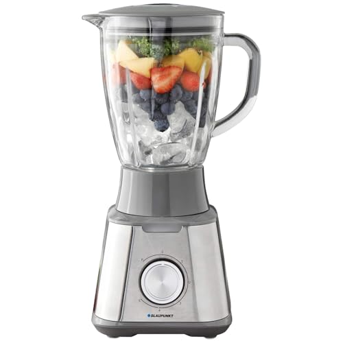 New 1.5 Litre Stainless Steel Glass Jug Blender, Power 600W, Non Slip Rubber Feet, 30ml Filler Cap, 30ml Filler Cap, Modern Design for a Clean Look and Finish.