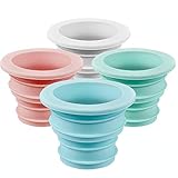4 Piezas Anillo Silicona Desodorante Tapón Sellado, Lavadora Anillo Sellado Tubo Desagüe, para Baño Cocina Herramientas Limpieza (Azul, Rosa, Blanco, Verde)