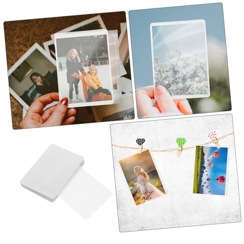 TEHAUX 400 Folhas Protetor fotográfico transparente Película de proteção de fotos transparente Pelíc