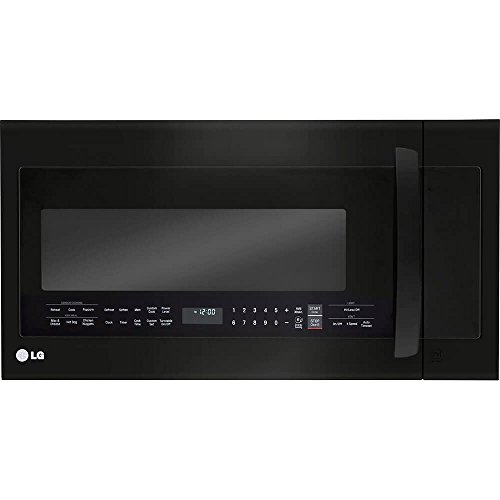 LG Electronics 2.0 cu. ft. Over the Range Microwave Oven in Matte Black Stainless Steel with Sensor Cooking Technology