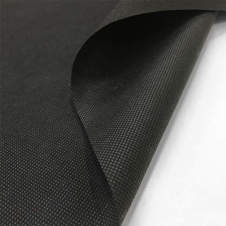 Tissus SMS non tissé polypropylène noir 70 g/m2, largeur 160 cm, le mètre Cover