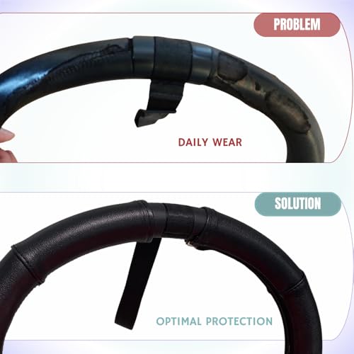 PROTEC TIF Kunstlederbezüge kompatibel mit Babyzen YOYO 2 Lenker