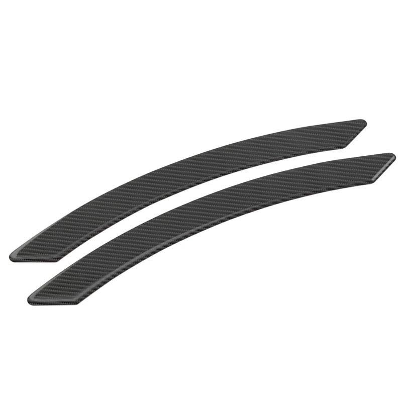 Coche ceja arco tira protectora de guardabarros universal con diseño de fibra de carbono, 2 piezas 5