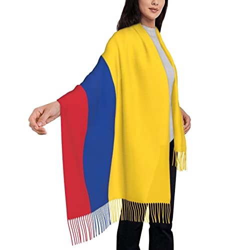 Colombian Flag Blanket Scarf Shawls Wrap Accessories for Women