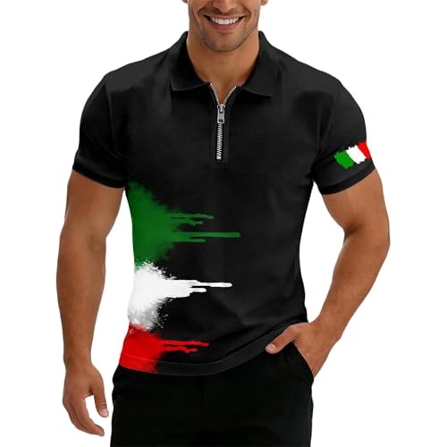 Polo homme paillette rouge respirant avec coupe régulière et stretch