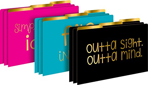 Barker Creek Legal-Size File Folders - File in Style, Multi-Design Set (BC2513)