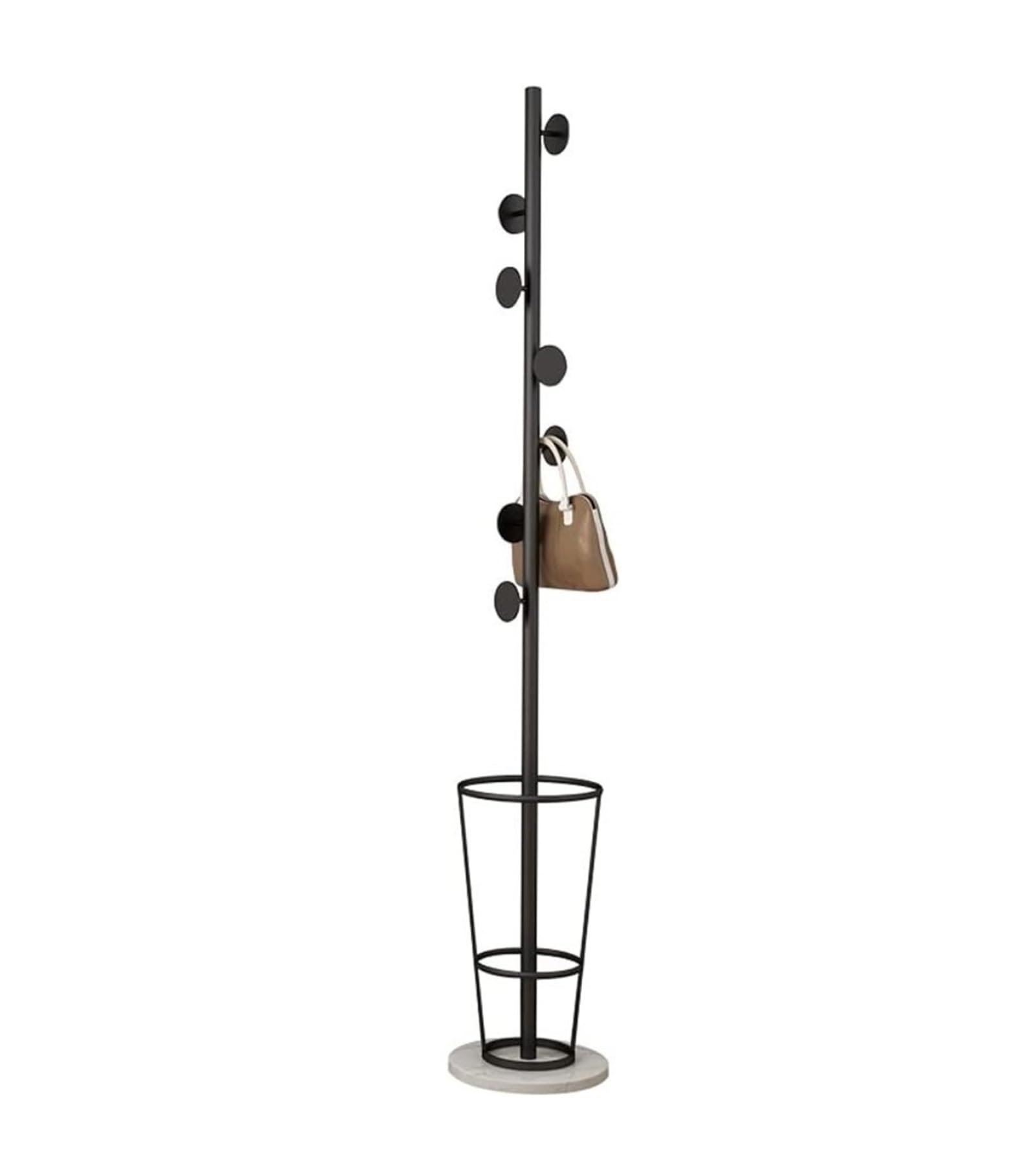 FCXWEVR Coat Rack Coat rack Standing coat rack, floor-standing metal hanger, entrance area, corner coat rack, umbrella stand, household clothes rack (Color : C, Size : 170 * 33cm)