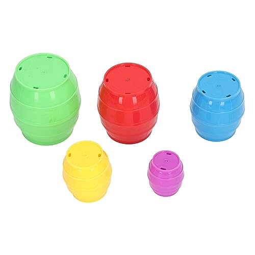 Srliya Gobelets Empilables Gigognes, Jouets Interactifs éducatifs, Favorisant Le Développement du Cerveau, pour Les Tout-Petits, en Plastique
