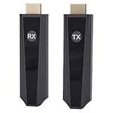 Sorandy Transmisor y Receptor de Interfaz Multimedia HD Inalámbrico Portátil, Compatible con Entrada 4K a Salida 1080P, Rango de Transferencia de 50 M/165 Pies para Cámara de Proyector
