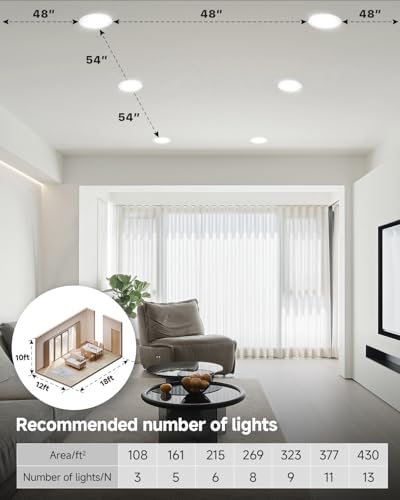 Éclairage plafond incliné avec le spot encastrable orientable LED Ensenior 13W - 8