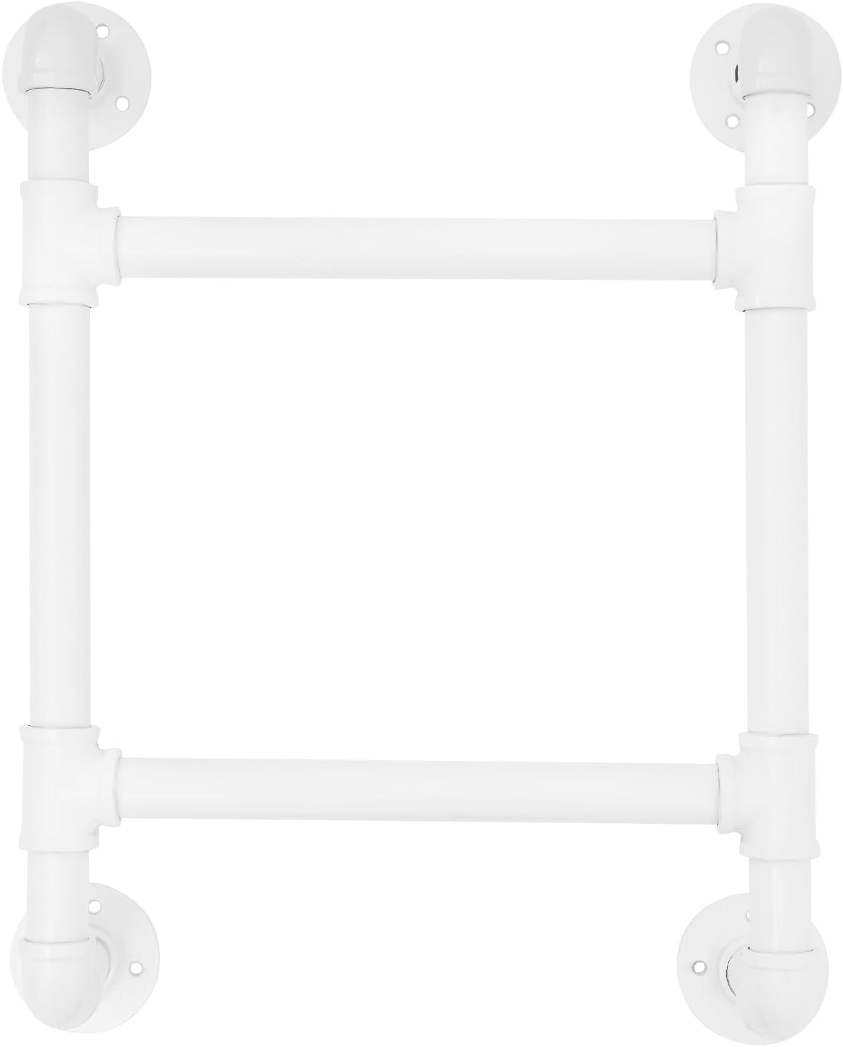 Space-Saving 2-Step Wall-Mounted Metal Ladder for RV, Attic & Bunk Beds - Indoor Climbing Steps, Compact Design, H22.8 x W18.1 x D2, White Finish