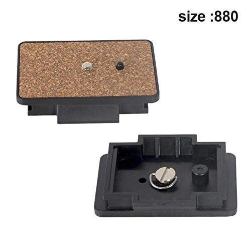Image of Quick Release Base Tripod Plate for hf 880 Tripod for Video Still Photography Shooting Purpose (Black) (880 Quick Release Plate)