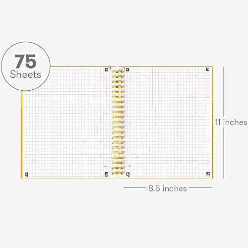 Cahier Hamelin quadrillé jaune soleil grand format de notes pour étudiants - 3