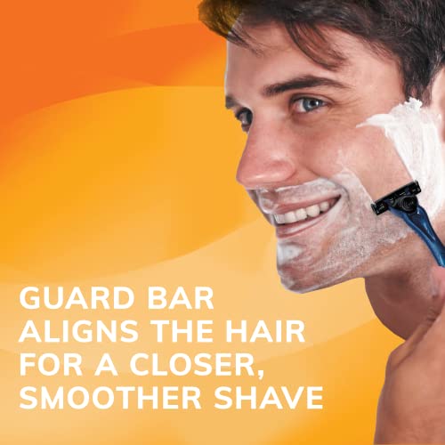 Bic Comfort 3 Refillable Three-Blade Disposable Razors For Men, Sensitive Skin Razor For A Comfortable Shave, 1 Handle And 12 Cartridges With 3 Blades, 13 Piece Razor Kit #TOP6