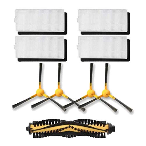 Perfit 9 Pack Ersatz BüRsten Filter Seiten BüRsten für Neatsvor X500 Tesvor X500 Roboter Staub Sauger Teile