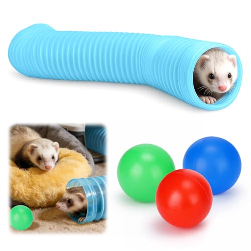 Mity rain Ferret Toys with 3 Balls Inclueded