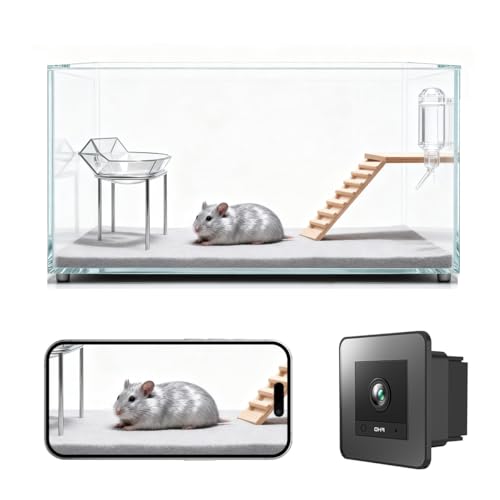 2K HD Small Pet Camera for Hamsters, Gerbils, Fancy Mice