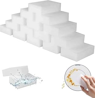 20pcs Sponge Wipe Cleaning White Wipe Sponge Shoe Decontamination Scouring Tool Dish Wipe Clean Brush