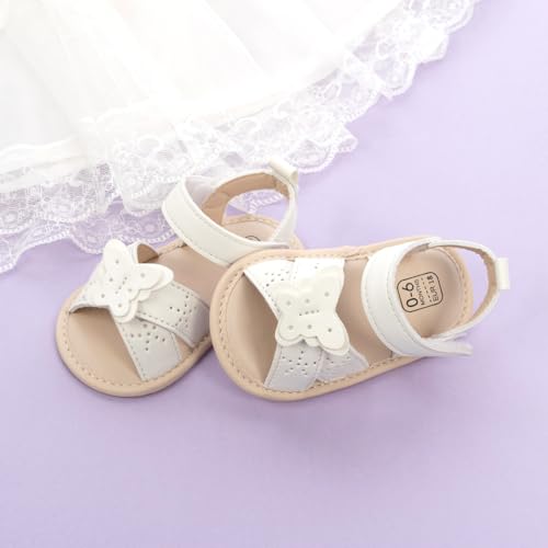 Image of CENCIRILY Infant Baby Girls Boys Sandals Summer Beach Outdoor Bowknot Soft Rubber Sole Toddler Princess Dress Flats Walking Shoes