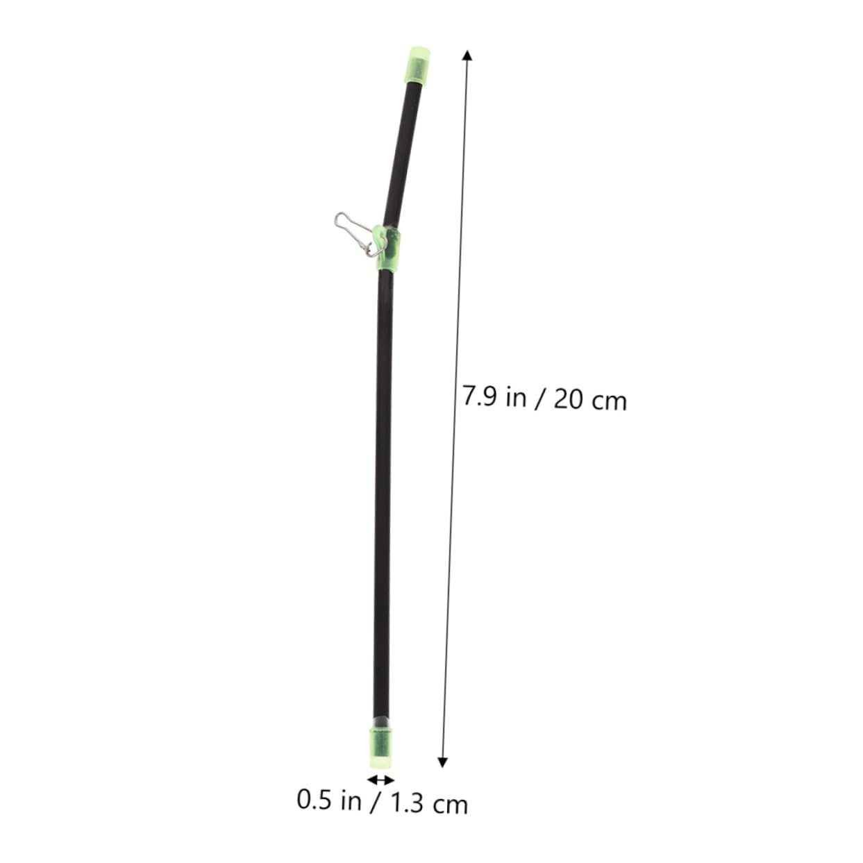 KESYOO 20pcs Anti-Tangle Fishing Lures Trolling Lures Fishing Lures Teasers for Fishing Tube Soft Lure Fishing Tube Lure Slip Black