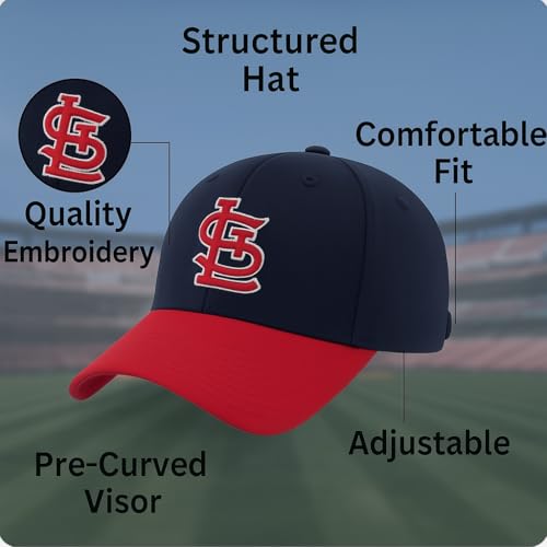 Gorra clásica bordada ajustable St. Louis MLB miniatura 5