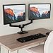 Amazon Basics Dual Monitor Stand, Lift Engine Arm Mount, Black