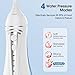 Water Dental Flosser Teeth Pick: Portable Cordless Oral Irrigator 300ML Rechargeable Travel Irrigation Cleaner Beautypick IPX7 Waterproof Electric Flossing Machine for Teeth Cleaning White